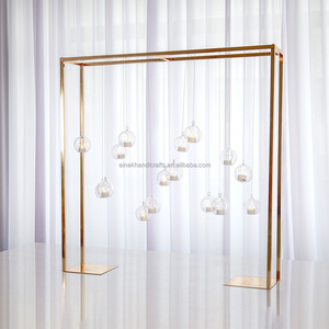 Soporte rectangular <span class=keywords><strong>de</strong></span> flores doradas, soportes cuadrados, pieza central <span class=keywords><strong>de</strong></span> boda, centros <span class=keywords><strong>de</strong></span> mesa <span class=keywords><strong>de</strong></span> boda, soporte <span class=keywords><strong>de</strong></span> flores para mesa <span class=keywords><strong>de</strong></span> boda larga - Product Image 4