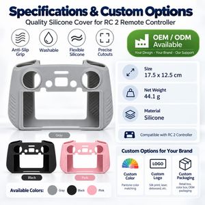 Étui en silicone LA TongInno pour télécommande de drone RC1/2 avec protection d'écran et accessoires - Product Image 3