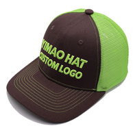 Casquette Trucker Richardson 112 personnalisée brodée avec dos en maille, 6 panneaux, visière en coton, plusieurs couleurs disponibles, vente en gros