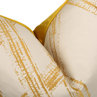 Nouvelles housses de coussin carrées dorées 18x18 20x20, décoration d'intérieur, housse de coussin décorative pour canapé, lit, salon