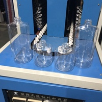 Máquina de soplado de botellas, recipiente semiautomático de plástico pet, 1 cavidad