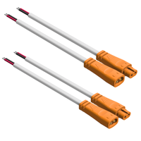 Câble en PVC basse tension DC à 2 cœurs avec connecteur rapide mâle et femelle Contact en cuivre pour alimentation de panneau lumineux à LED