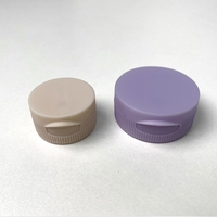 Bouchon à rabat filaire professionnel de 38mm Texture mate shampooing et bouchon de bouteille de lavage corporel couvercle à rabat en plastique
