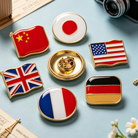 Badges personnalisés en métal de 58 mm pour la vente en gros, matériaux pour badges, épingles à badges, épingles drapeaux du monde, badges à épingler