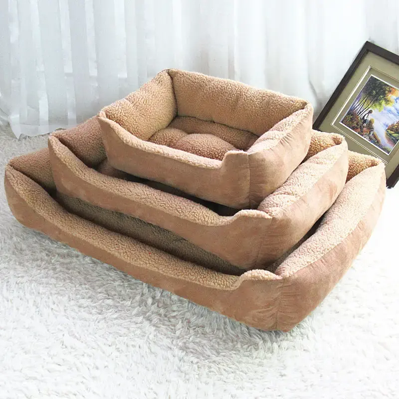 Теплый Стильный и простой комплект из четырех предметов, недавно разработанная мягкая подушка снимает дорожную кровать для домашних животных