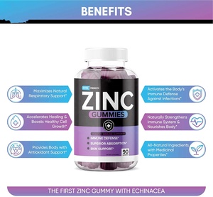 Integratore Multivitaminico per l'Immunità dei Bambini con Zinco in Caramelle Gommose - Benefici per la Bellezza e Vari Gusti - Product Image 4