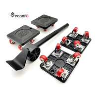Podofo Outils de déplacement de meubles professionnels à 360 degrés, élévateur de transport pour charges lourdes, 4 roues, poulie universelle, OEM