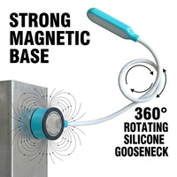 Lampe de machine à coudre magnétique manuelle ultra-lumineuse à 30 LED, à intensité réglable au toucher, bras flexible en silicone à 360°, universelle 110V-220V