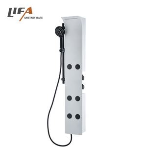 Panel de ducha de aleación de aluminio montado en la pared de diseño moderno Juego de ducha de baño de cascada especial - Product Image 1