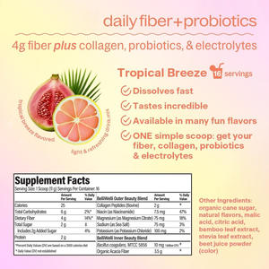 OEM ODM integratore di Fiber alimentari naturali bevanda in polvere con probiotici, collagene ed elettroliti supporta budella sana - Product Image 2
