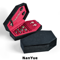 Boîte à bijoux en velours personnalisée avec logo, luxe, à couvercle rabattable, pour bagues, boucles d'oreilles, colliers, organisateur portable, étui de rangement pour bijoux, vente en gros