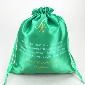Small Satin Pouch <b>Bag</b> for Jewelry with Custom Logo High Quality Recyclable Soft Reusable Drawstring Dust <b>Bag</b> for <b>Hats</b> & Clothes - Product Image 1