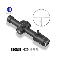 Article très vendu - Lunette de visée tactique ED 1-6X24 IR et accessoires pour la chasse, les sports de plein air, lunette 1-6x