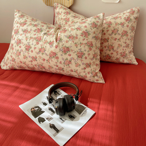 Siêu Mềm Đám Mây Cảm Giác Double-Layeryarn In Rửa Sạch Sợi Nhỏ Khăn Trải Giường Tấm Thiết Lập 4 Mảnh Duvet Bìa Bộ Đồ Giường Bộ - Product Image 3