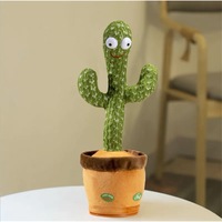 Poupée en peluche électronique cactus parlant en gros jouet dansant jouets animaux cactus en peluche pour enfants