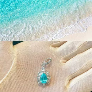 Astwo Luxury Lab Grown Gemstone Yaga75ペアチャームラボトルマリンナチュラルパライバトルマリン - Product Image 3