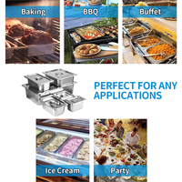 Hotel buffet Catering-Ausrüstung Buffet Food Pan Full Size Dampf tisch Gastro norm Pan Edelstahl