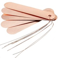 Plaque d'identification de plantes en cuivre pour jardin, 120x20x1.5MM, Fournitures d'outils de jardin, Approvisionnement direct usine