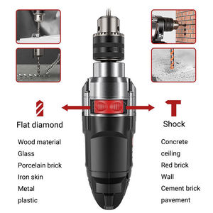 Perceuse à percussion sans balais à vitesse variable 500W, couple 2800 Nm, diamètre de perçage 13 mm, mandrin auto-serrant, batterie 2.0 Ah, 113 vitesses variables - Product Image 5