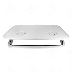 Allshine Marine Boat parts Hatch Deck Plate large white Square hatch cover for Marine Boat