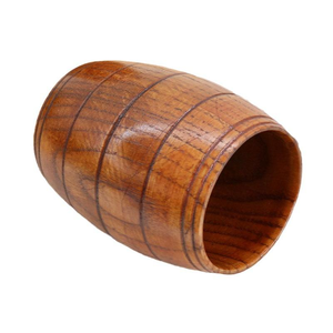 Vente populaire : Tasse <span class=keywords><strong>en</strong></span> <span class=keywords><strong>bois</strong></span> massif <span class=keywords><strong>en</strong></span> forme de <span class=keywords><strong>tonneau</strong></span>, écologique, vintage, pour boissons chaudes, eau et bière, avec logo personnalisé pour restaurant, style ancien charpentier - Product Image 6