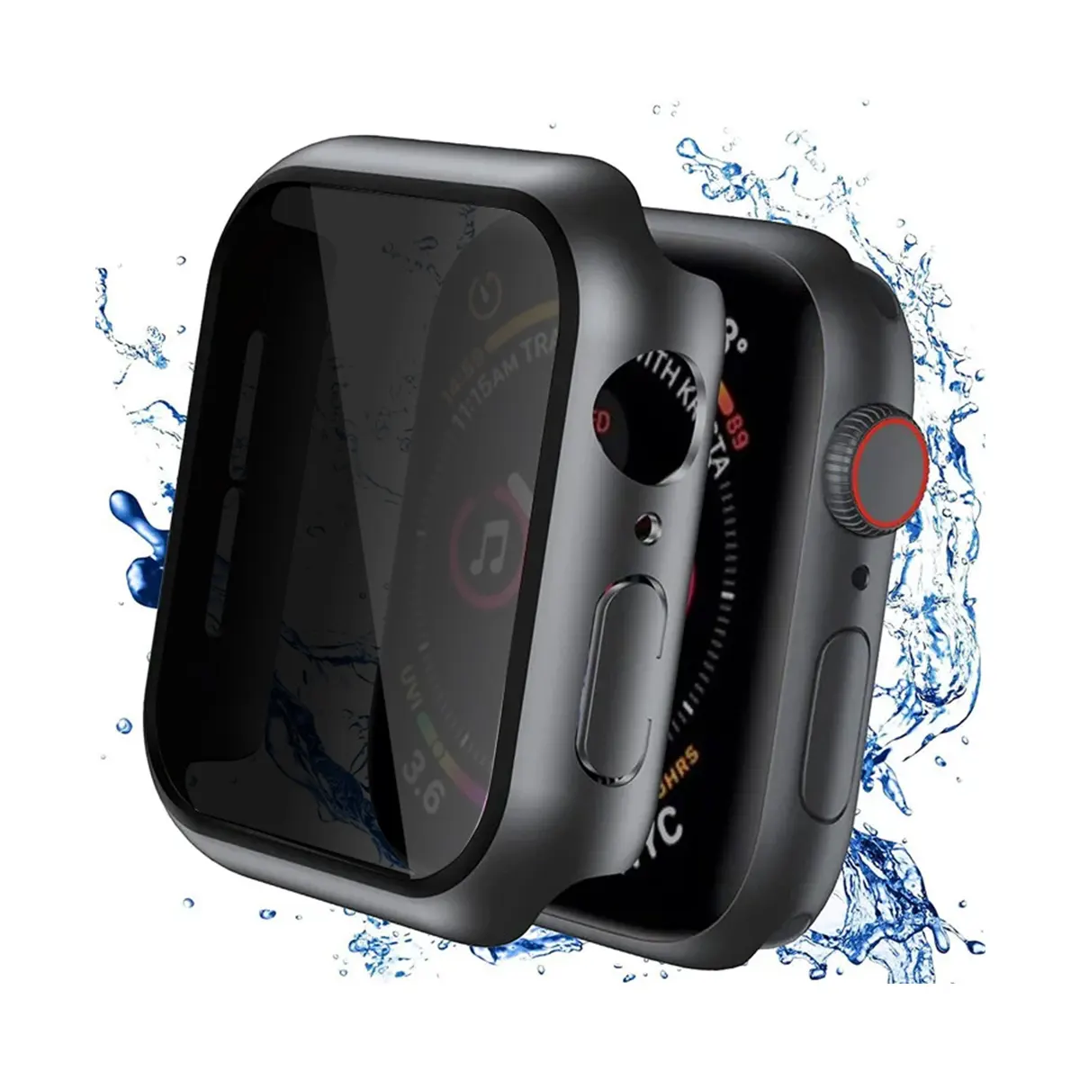 Per Apple Watch 41/45mm custodia Smartwatch Privacy Anti-sbirciatura antigraffio 2.5d iatch 9 8 7 cassa orologio