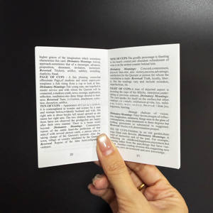 定制印刷高品质彩色边框1本说明书通用塔罗牌带铁盒 - Product Image 6