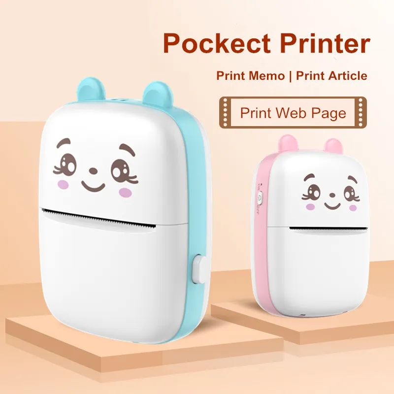 Amazon Top Seller Printer Photo Mini Portable Thermal Printer Mini Label Wrong Question Printing with USB Mi Photo Printer