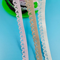 Vêtement sous-vêtements festonné picot dentelle élastique bande de sangle couture bourgeon bord élastique dentelle bande sangle sangle