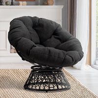 E-Commerce Assemblez des meubles Patio Wicker 360-degree Swivel Egg Chair Utilisation intérieure et extérieure Garden Rattan Rocking Chair