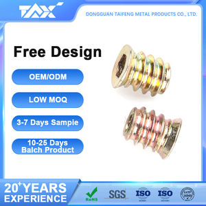 صمولة من سبائك الزنك مبطنة بخيط داخلي وخارجي - Product Image 2