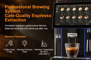 เครื่องชงกาแฟเอสเพรสโซ่อัตโนมัติเชิงพาณิชย์ รุ่น TCN-X7 Ultra D พร้อมหน้าจอสัมผัส สำหรับโรงแรม สำนักงาน คาเฟ่ ชงกาแฟสดจากเมล็ดกาแฟและนมสด - Product Image 1