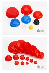 สีแดงปลั๊กเรียว M8 M10 M12 M14 M16 พลาสติก PVC สลักเกลียวหมวกสําหรับ Hex น็อตและสกรูปกป้องคุณภาพดีแต่ต่ําราคา