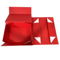 Boîtes pliantes rectangulaires sur mesure multicolores avec fermeture magnétique, impression quadricolore pour l'emballage transfrontalier de vêtements