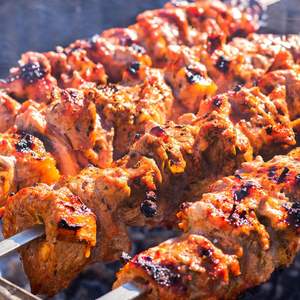 Brochetas para Barbacoa de Acero Inoxidable Estilo Antiguo con Mango de Madera, Herramienta Metálica - Product Image 4