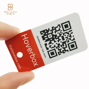 사용자 정의 크기 인쇄 PVC 쉽게 스캔 변경 UV QRcode 플라스틱 카드