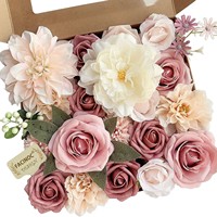 Großhandel Handgefertigte Weihnachts-, Valentinstags-, Muttertags-Realistische Seidenrosen-Geschenkbox Hochwertige DIY-Heimdekoration Blume