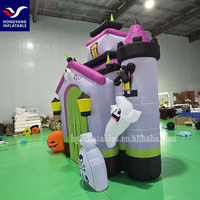 Castillo Inflable Gigante Personalizado de Fábrica para Publicidad de Halloween, Castillo Inflable de Entrada para Halloween