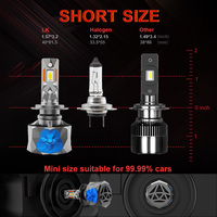 Kit de conversion de phares LED haute puissance NAOEVO 400W 40000LM 6500K 12V IP68 étanche, ajustement universel 360° H4/H11 pour voiture