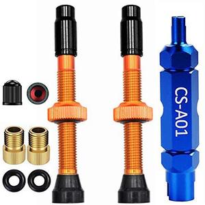 ชุดวาล์วยาง CNC สำหรับจักรยาน40มม. 9ชิ้นชุดบอดี้วาล์วสุญญากาศ - Product Image 6
