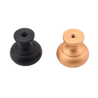 Boutons de poignée modernes en aluminium grain rond noir multi-usage pour armoires de cuisine garde-manger placard porte commode tiroir chambre bureau