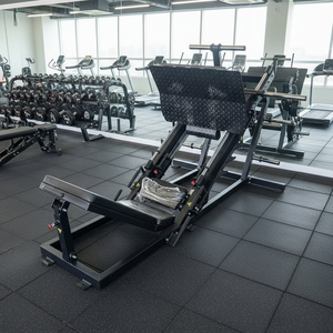 Máquina de ejercicio de gimnasio Unisex de entrenamiento de fuerza comercial, prensa de piernas lineal cargada con placa para ejercicios musculares de cadera y pierna - Product Image 5
