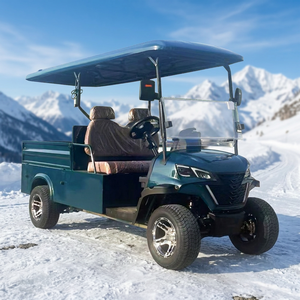 Nouveau véhicule utilitaire de golf vert foncé personnalisable, voiturette de golf électrique deux places, véhicule électrique pour le tourisme - Product Image 1