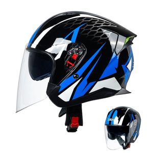 Casco Abierto <span class=keywords><strong>IBK</strong></span> K5-1 para Hombre y Mujer, Triple Lente, Cobertura Tres Cuartos, Liberación Rápida, Visera para Todas las Estaciones, ABS, para Motocicleta - Product Image 6
