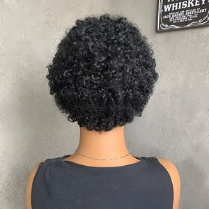 Perruque transfrontalière, <span class=keywords><strong>coiffure</strong></span> à explosion pour femmes européennes et américaines, petites boucles africaines, <span class=keywords><strong>cheveux</strong></span> <span class=keywords><strong>courts</strong></span> et bouclés, - Product Image 3