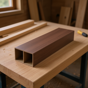 Tavole in Legno Massello Elite Square Timber 70x50mm Noce Cinese F-7033 Lunghezza 2,95m Materiale da Costruzione - Product Image 2