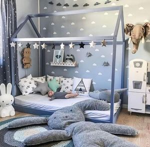 Cama Infantil Moderna y Elegante de Madera Maciza con Diseño de Casa de Árbol, Estilo <span class=keywords><strong>Bed</strong></span> and <span class=keywords><strong>Breakfast</strong></span>, Muebles Creativos de Tatami - Product Image 5