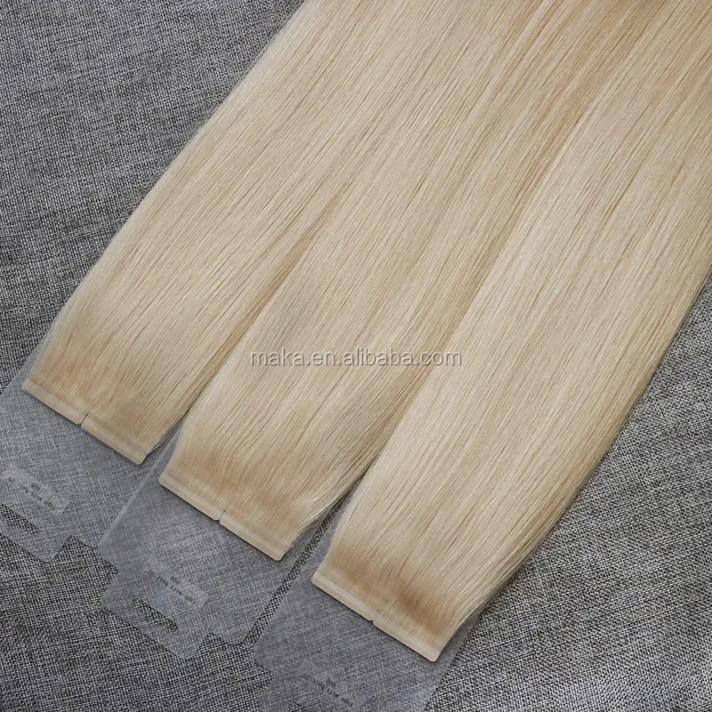 Band Haar Extensions Europäischen Menschliches Haar Blonde farbe unsichtbare band haar