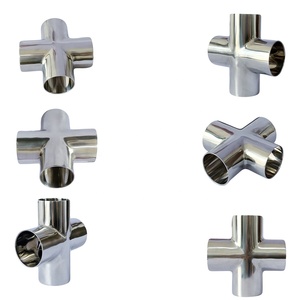 Ống Kẹp 3 Chiều Vệ Sinh Bằng Thép Không Gỉ Hàn Chất Lượng Cao (304/304L/316L) Khớp Nối Chữ Thập - Product Image 1