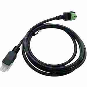 3.81间距注塑成型绿色端子线2p插入式公母配合电源线纯铜导体300V额定 - Product Image 6